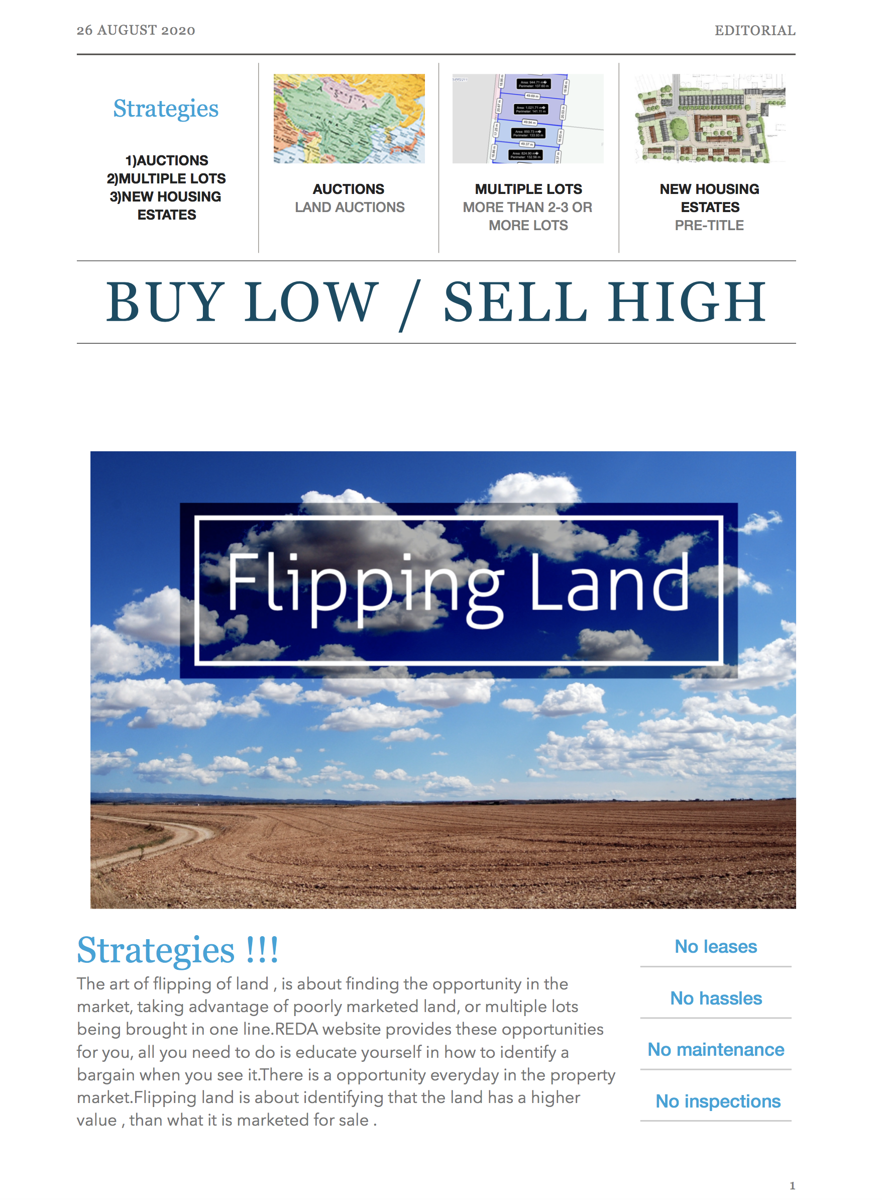 Flipping Land
